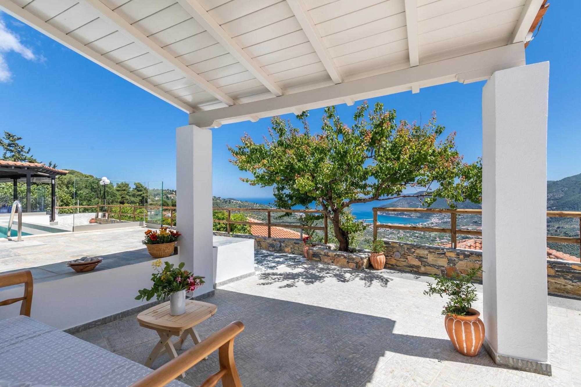 Liagka Villa Skópelos Rom bilde